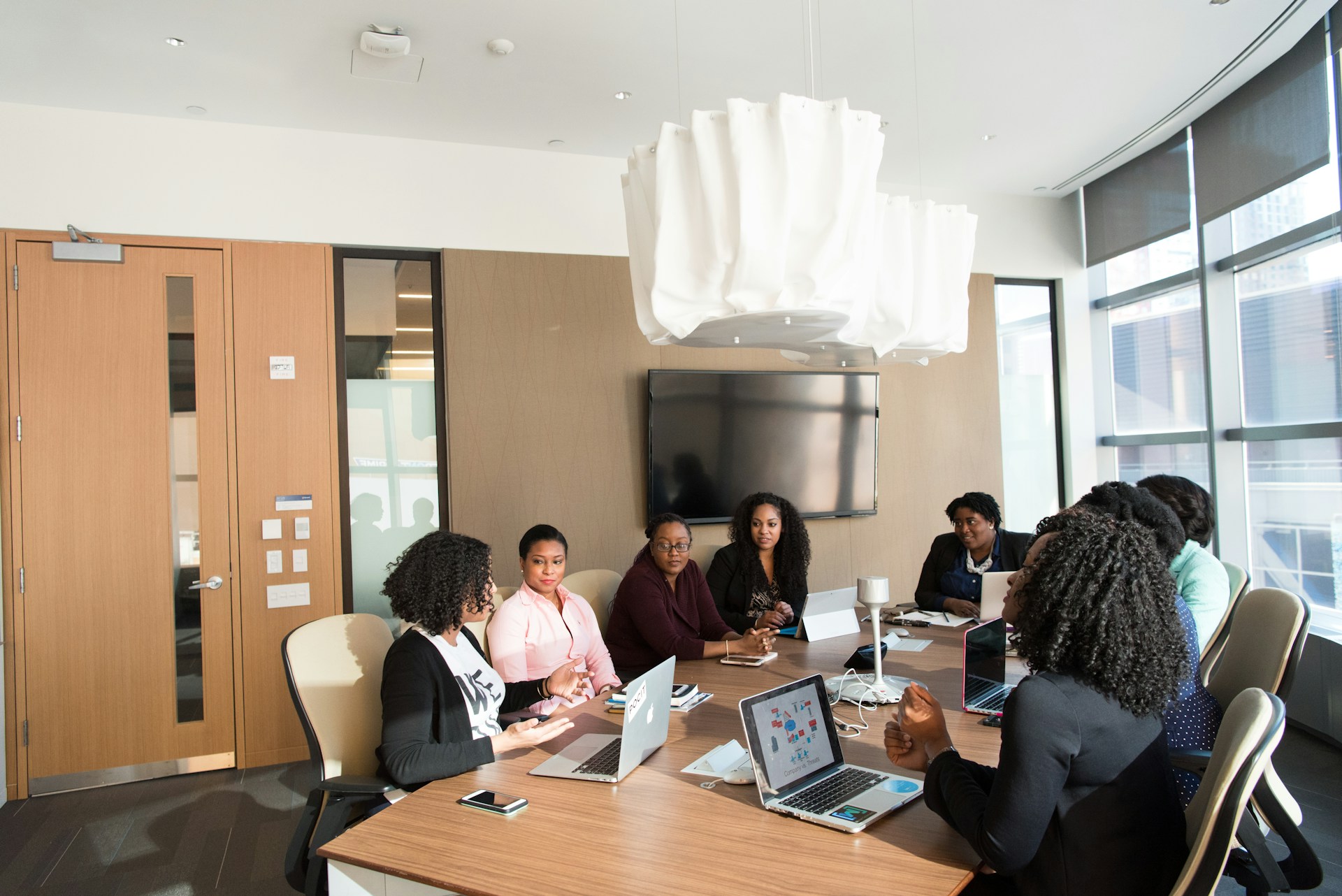 Professionals collaborating in a training session